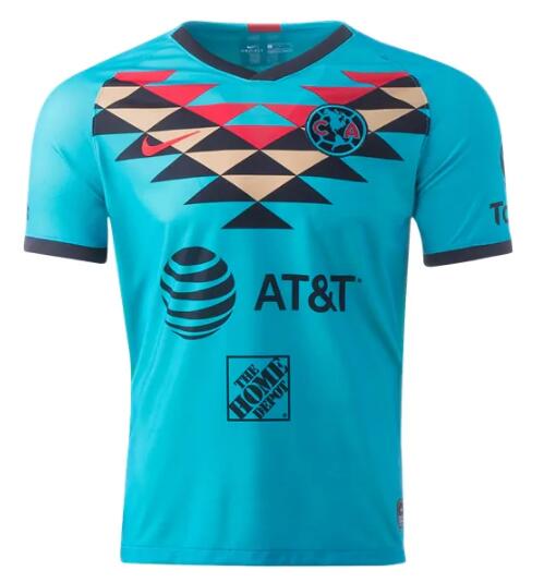 Club America Third Away Blue Soccer Jersey Shirt 2020/21